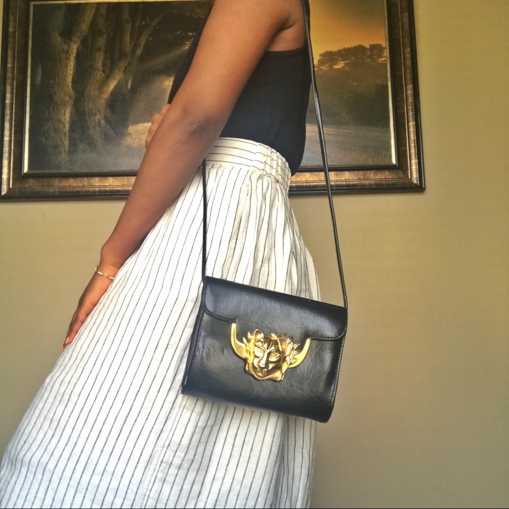 Vintage Gold plated panther clasp purse ✨